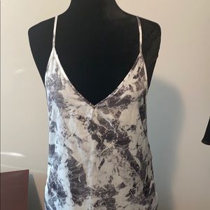 Onia Marble  color low back tank Maxi Dress sz Md